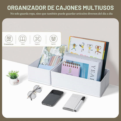 DIMJ Organizador de cajones para ropa, paquete de 18 unidades, orga...