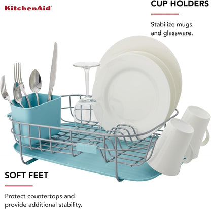 KitchenAid Escurridor compacto de bajo perfil con cajón extraíble p...