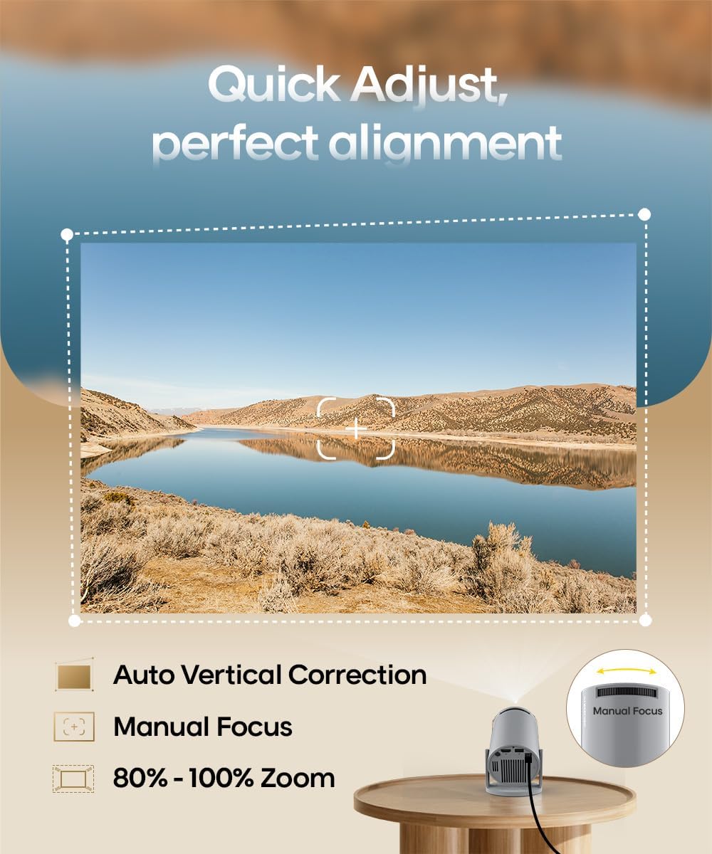 Magcubic Mini proyector con WiFi y Bluetooth, portátil HY300Pro, en...