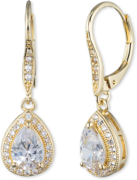 Anne Klein Pendientes de cristal para mujer, joyería de moda llamat...