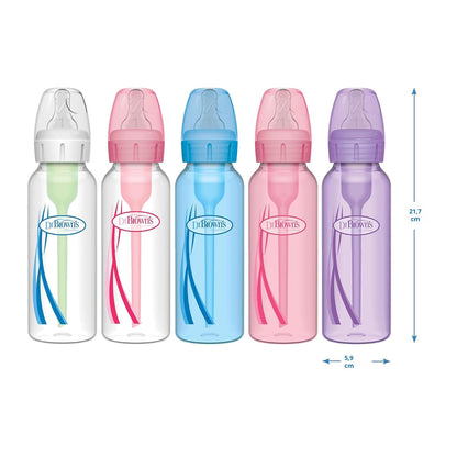 Dr. Brown's Natural Flow Anti-Colic Options+ Biberón de cuello...