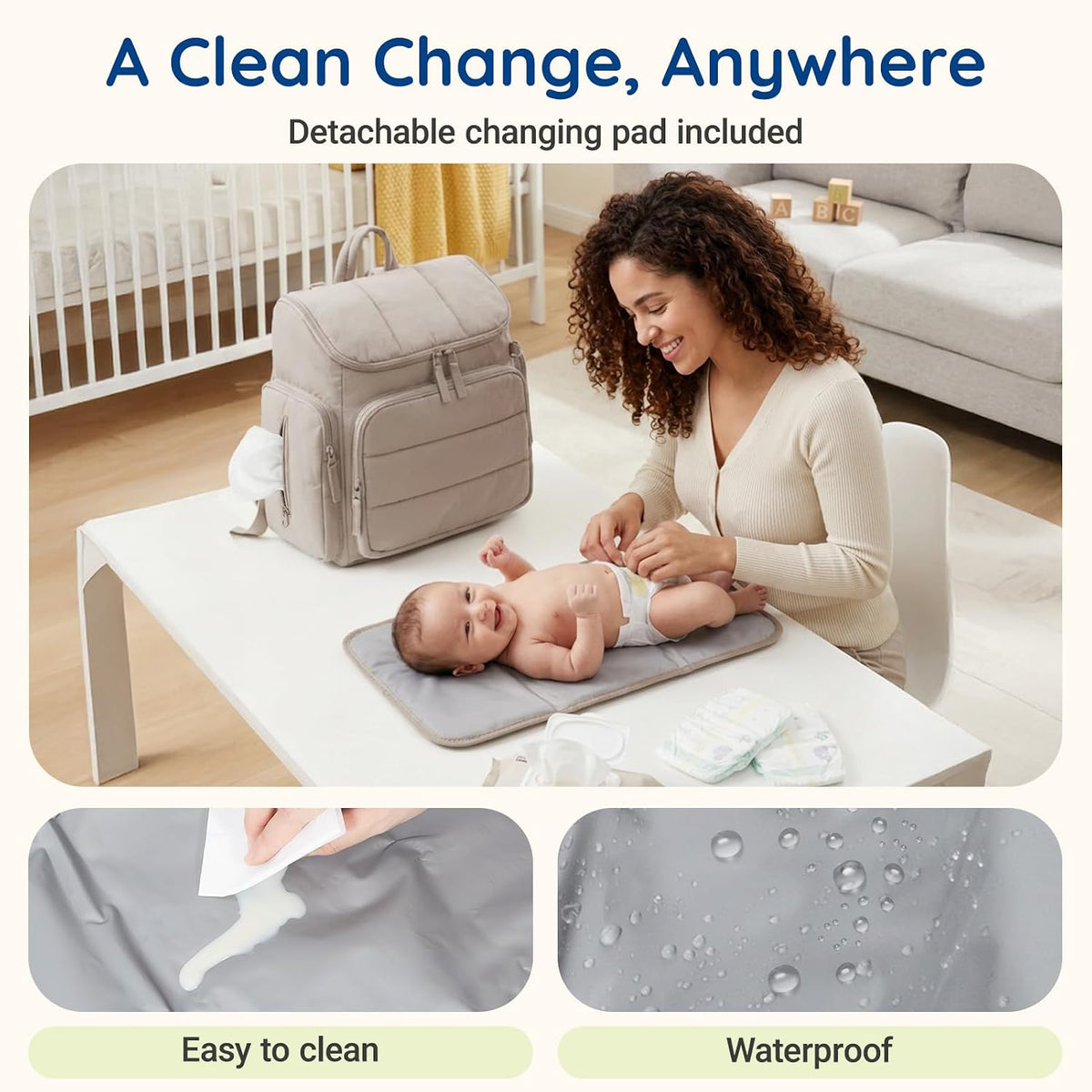 mommore Mochila para pañales, bolsa de bebé, mochila para pañales |...
