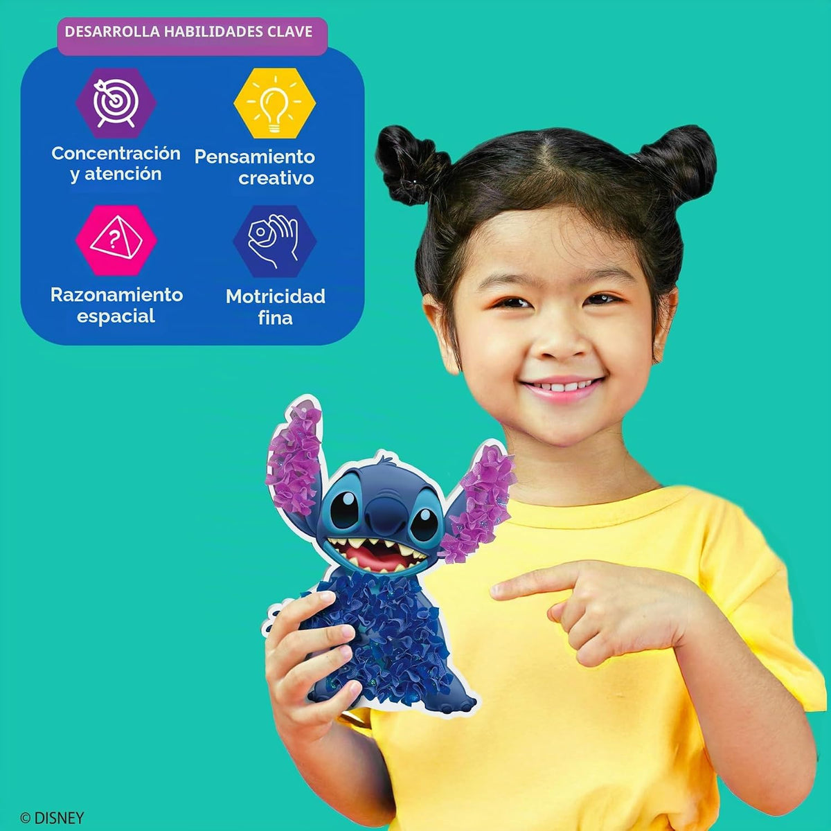 Skillmatics Poke-in Art - Lilo &amp; Stitch, kit de manualidades de...