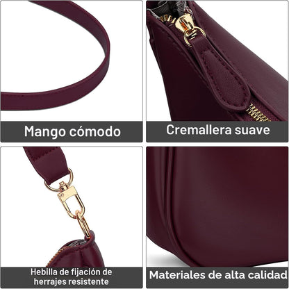 KKXIU Bolso de hombro para mujer, lindos bolsos y bolsos hobo | Bol...
