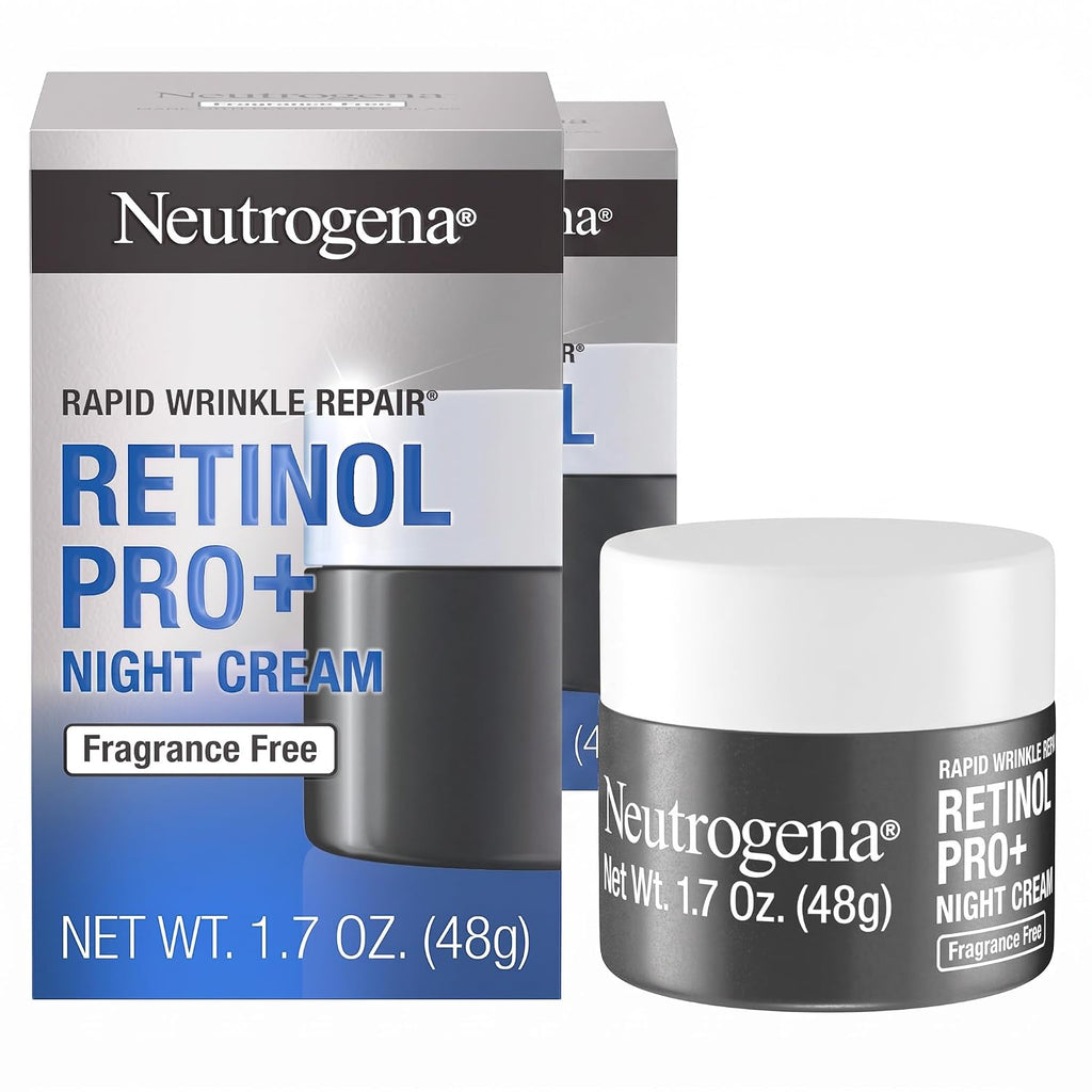 Neutrogena Retinol Pro+ Crema hidratante nocturna antiarrugas, repa...