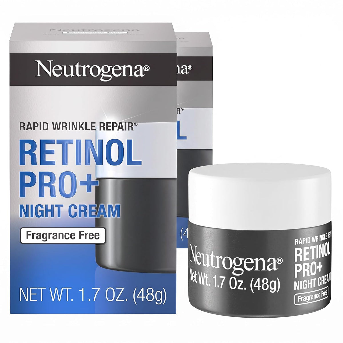 Neutrogena Retinol Pro+ Crema hidratante nocturna antiarrugas, repa...