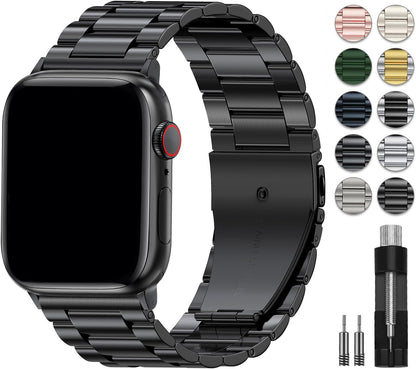Correa de metal EPULY compatible con correas de Apple Watch para ho...