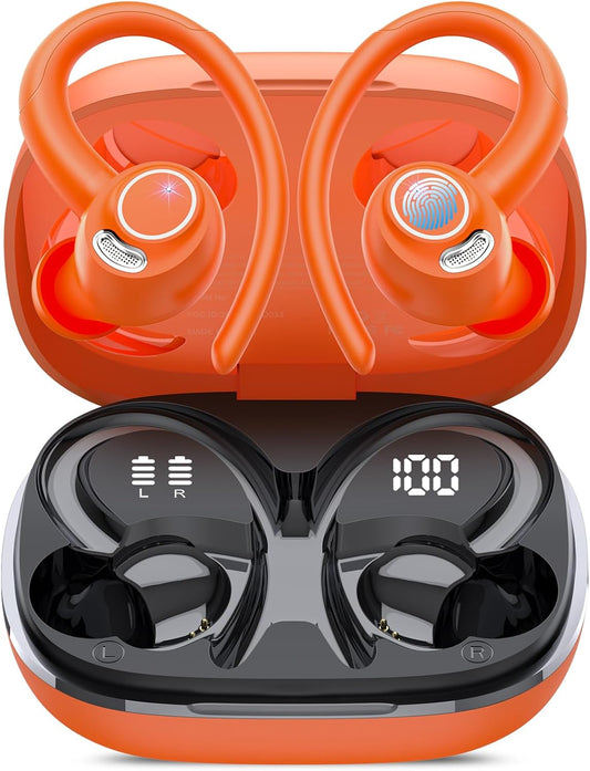 Auriculares inalámbricos, Bluetooth 5.4 Auriculares deportivos sobr...