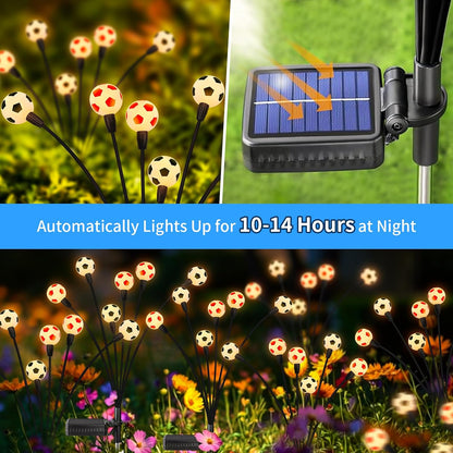 vignuto Luces solares de fútbol 2026, 8 paquetes de 48 LED, luces s...