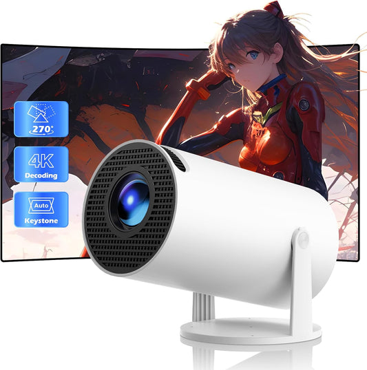 Mini proyector con WiFi y Bluetooth, nativo 1080P, Keystone automát...