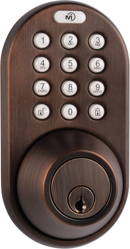 MiLocks TF-02OB Cerradura de puerta digital con teclado electrónico...