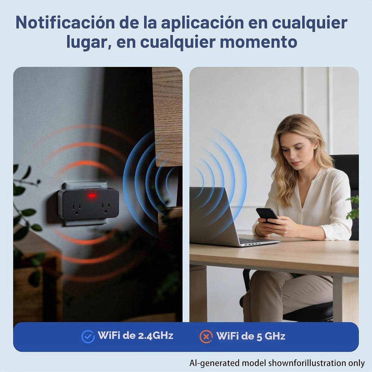 Alarma de falla de energía WiFi, alarma inteligente de corte de ene...