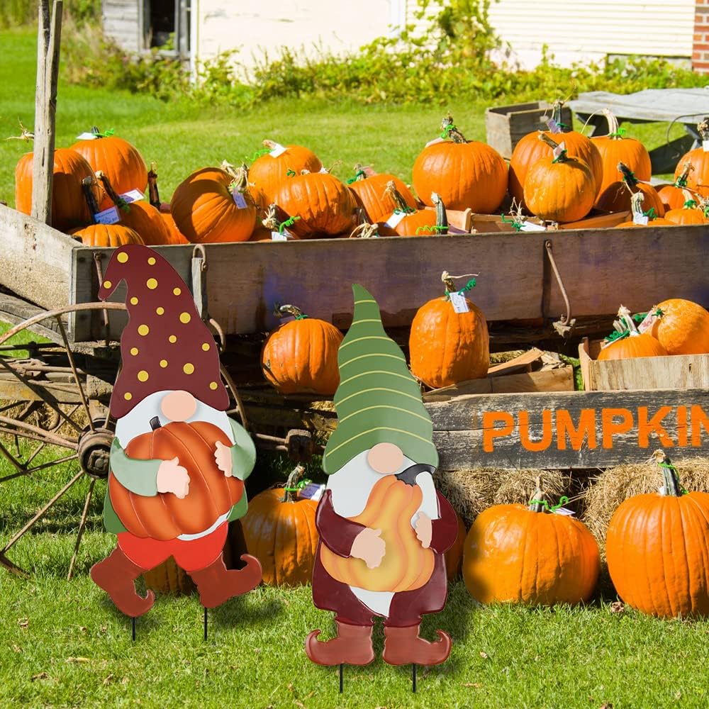 YEAHOME Decoraciones de otoño para el hogar al aire libre, paquete...