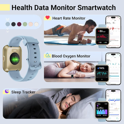 Quican Relojes inteligentes para hombres y mujeres, compatibles con...