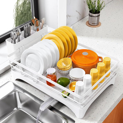 SNTD Escurridor de platos para encimera de cocina, 11.8 pulgadas de...
