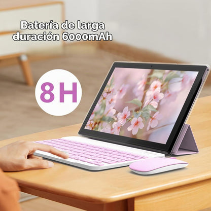 Tableta 2 en 1 Tablets 10 pulgadas Android 15 Tablet Set con funda...