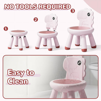 KidBloom - Silla para niños, silla resistente para niños, color ros...