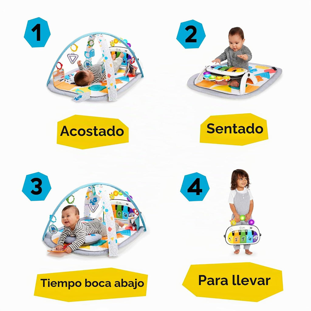 Baby Einstein Gimnasio de Juego y Alfombrilla de Actividad 4 en 1 K...