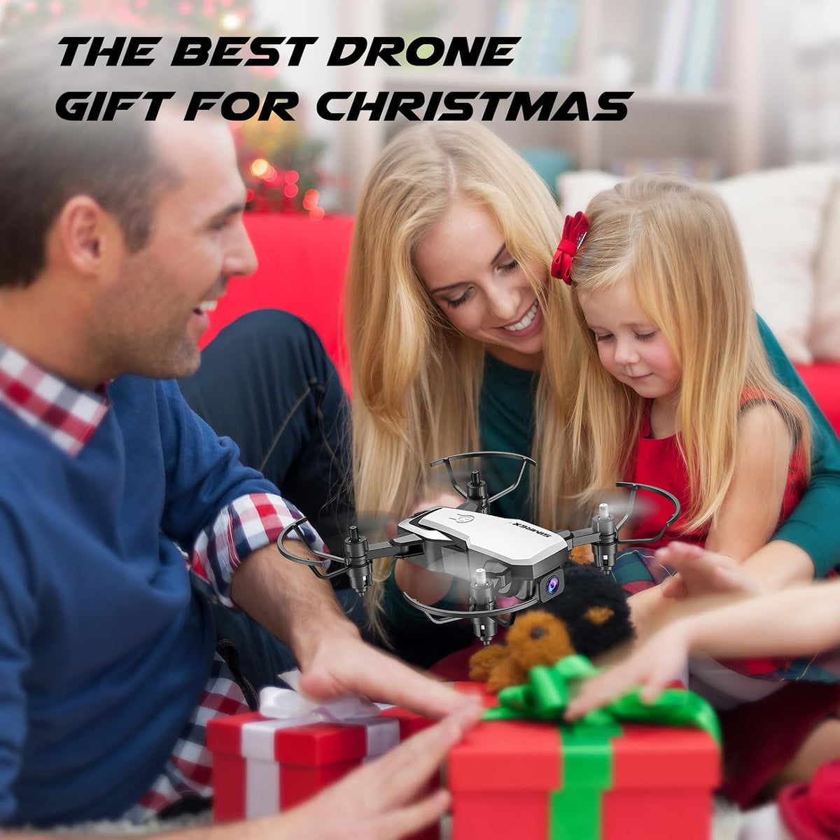 SIMREX Mini dron para niños principiantes: cuadricóptero RC plegabl...