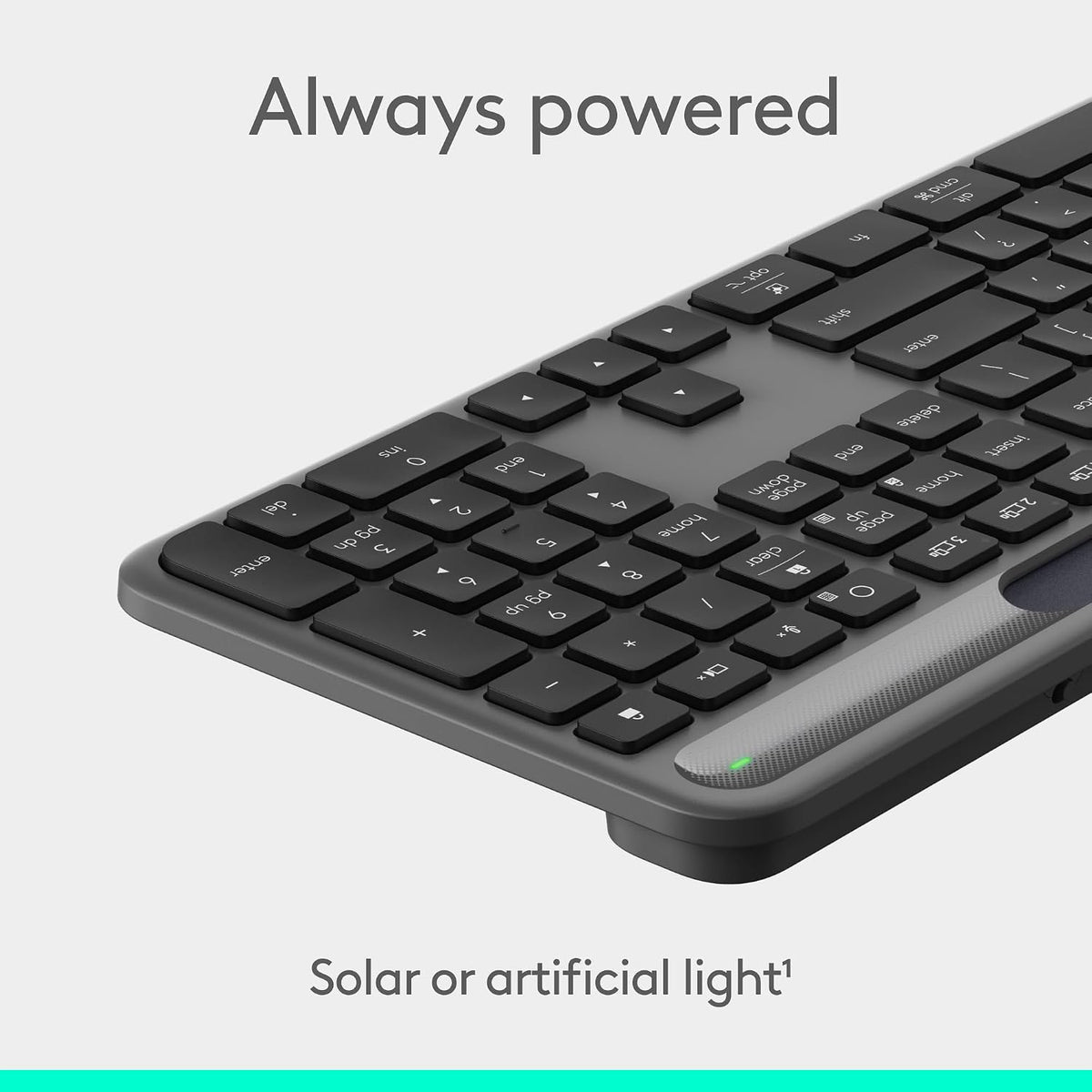 Logitech Signature Slim Solar+ K980 teclado inalámbrico Bluetooth,...