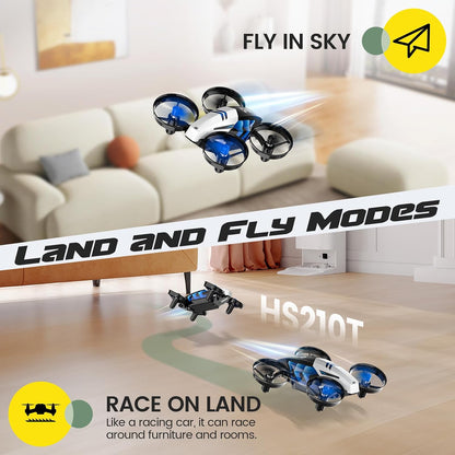Holy Stone HS210T Drones para niños, 2 en 1 MINI Drone de interior...