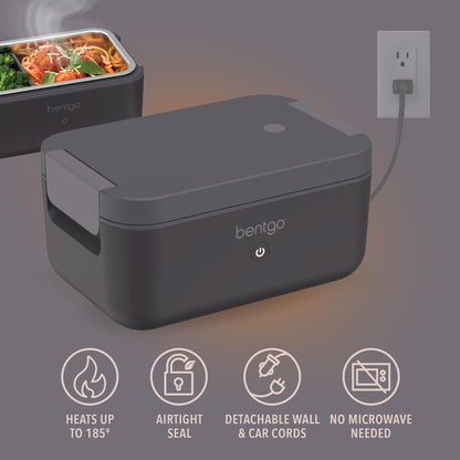 Bentgo Heat - Fiambrera eléctrica - Calentador de alimentos portáti...