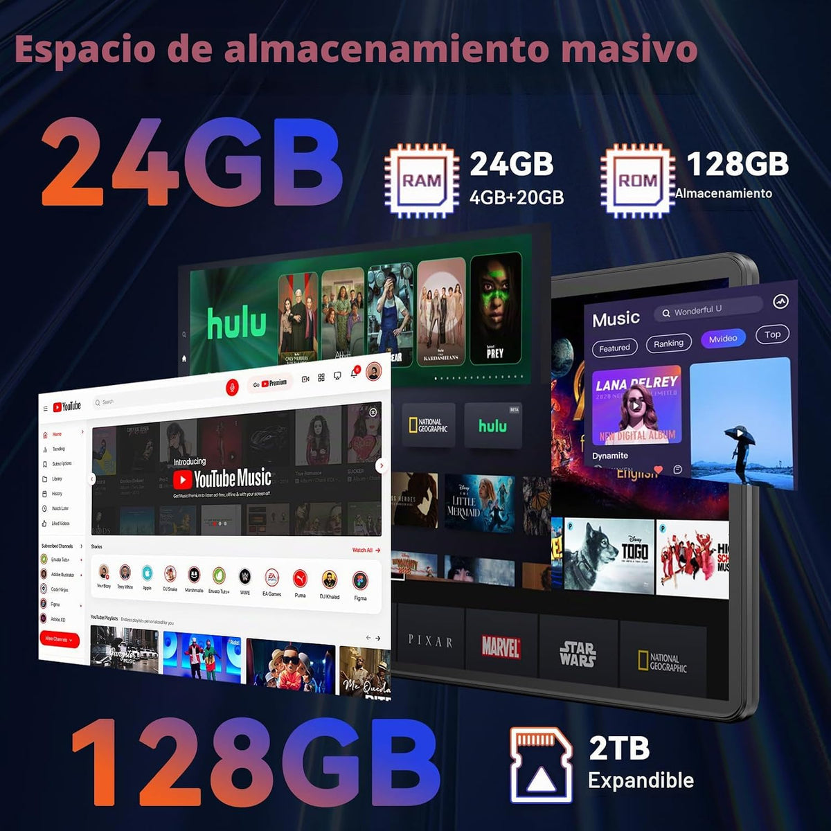 COTGOD Tableta, 10.1 pulgadas Android 16 Tablet con procesador Octa...