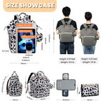 ROSEGIN Mochila para pañales con cambiador, funda para chupete, bol...