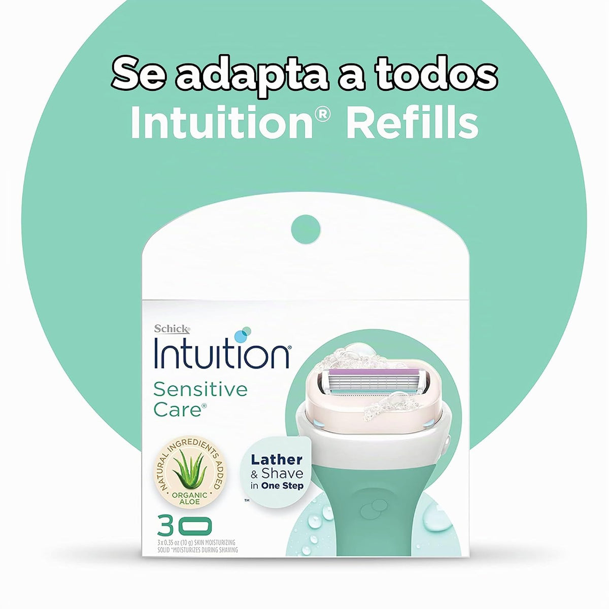 Maquinillas de afeitar Schick Intuition Sleek para mujeres con piel...