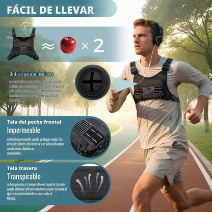 Muserise Bolsa de Pecho Deportiva Para Hombres y Mujeres, Resistent...