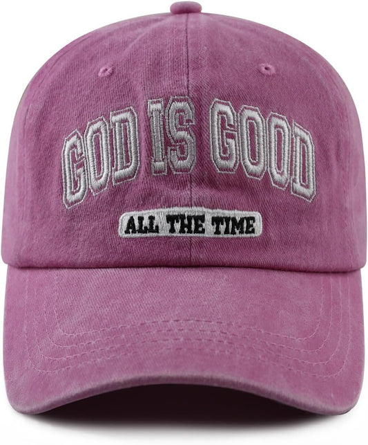 VIPCapz Gorra de béisbol con texto en inglés "God is Good All T...