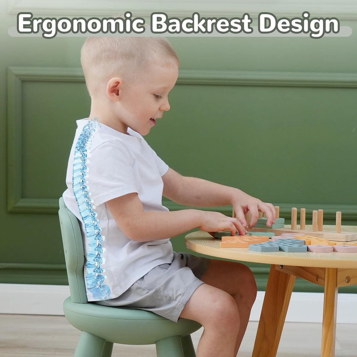 KidBloom - Silla para niños, silla resistente para niños, silla de...