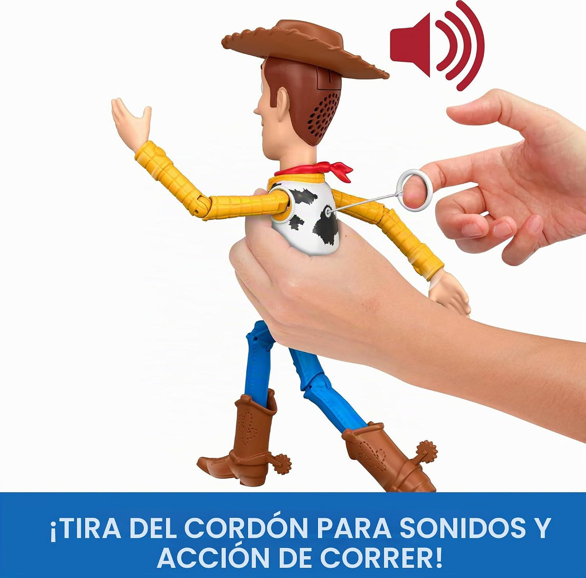Mattel Disney y Pixar Toy Story 5 Running Woody | Figura de acción...