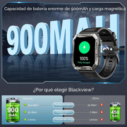 Reloj inteligente militar para hombre (respuesta\/hacer llamadas),...