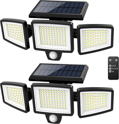 Tuffenough Luces solares para exteriores de 2500 lm, 210 luces LED...