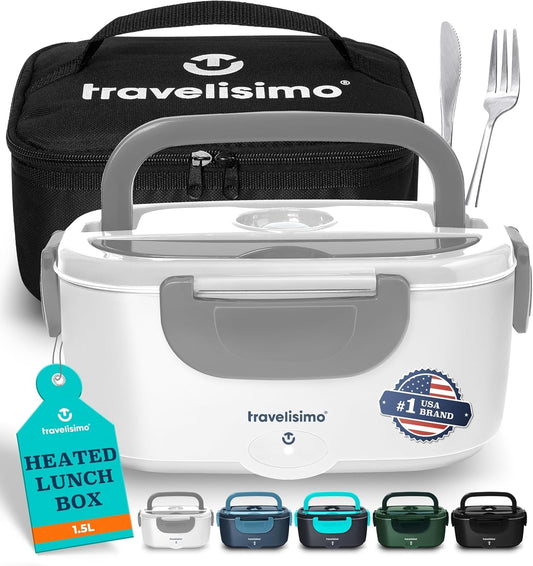 TRAVELISIMO Loncheras eléctricas para adultos, 100 W, calentada, de...
