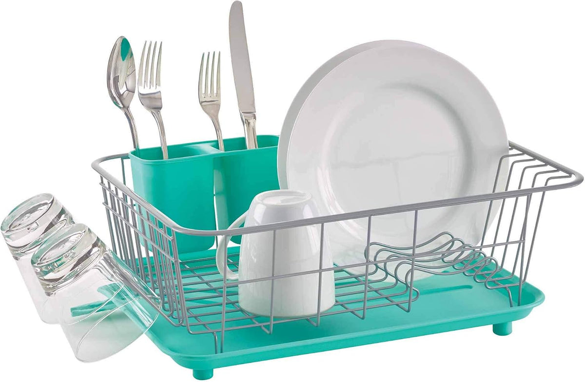 Farberware Classic - Escurreplatos completo, 3 piezas, color aguama...