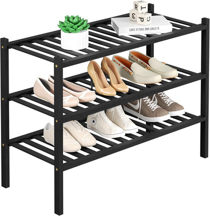 ROMGUAR CRAFT Zapatero de Bambú de 3 Niveles para Closet Independie...