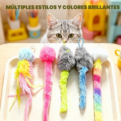 HAPPYCODE Gato interactivo juguete puerta colgante gatito juguetes...