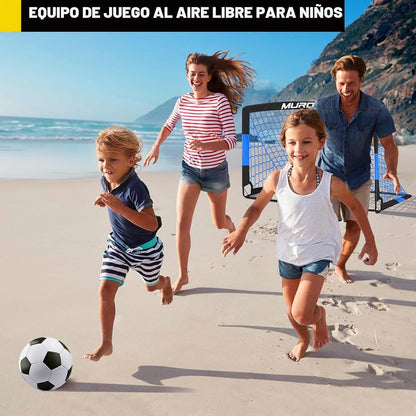 Portería de fútbol, juego de porterías de fútbol para niños para pa...