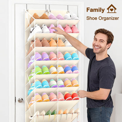 UVIAHOMI - Organizador de zapatos para puerta de 20 a 30 pares, est...