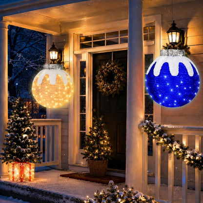 Adornos de Navidad para exteriores, decoración de bolas navideñas e...