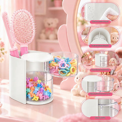 Luscinia - Organizador de accesorios para el cabello con soporte pa...