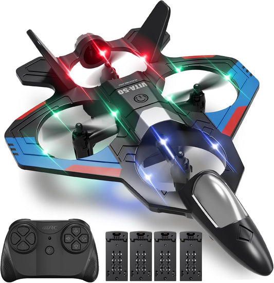 4DRC Aviones de control remoto RC Planes para niños adultos, negro...