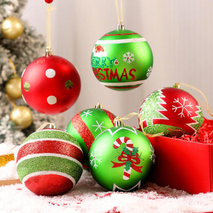 Lanpn 6 adornos grandes de Navidad para exteriores de 4 pulgadas, d...