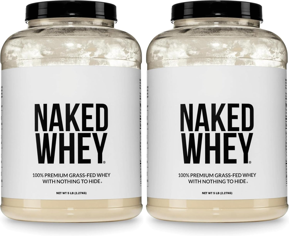NAKED Whey - Polvo de proteína de suero de leche sin sabor de 5 lib...