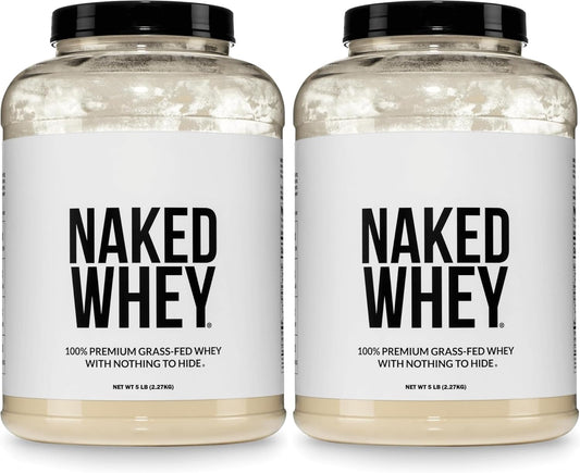 NAKED Whey - Polvo de proteína de suero de leche sin sabor de 5 lib...