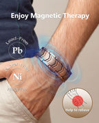 Pulsera de cobre para hombre Feraco, 3 veces más fuerte, pulseras m...