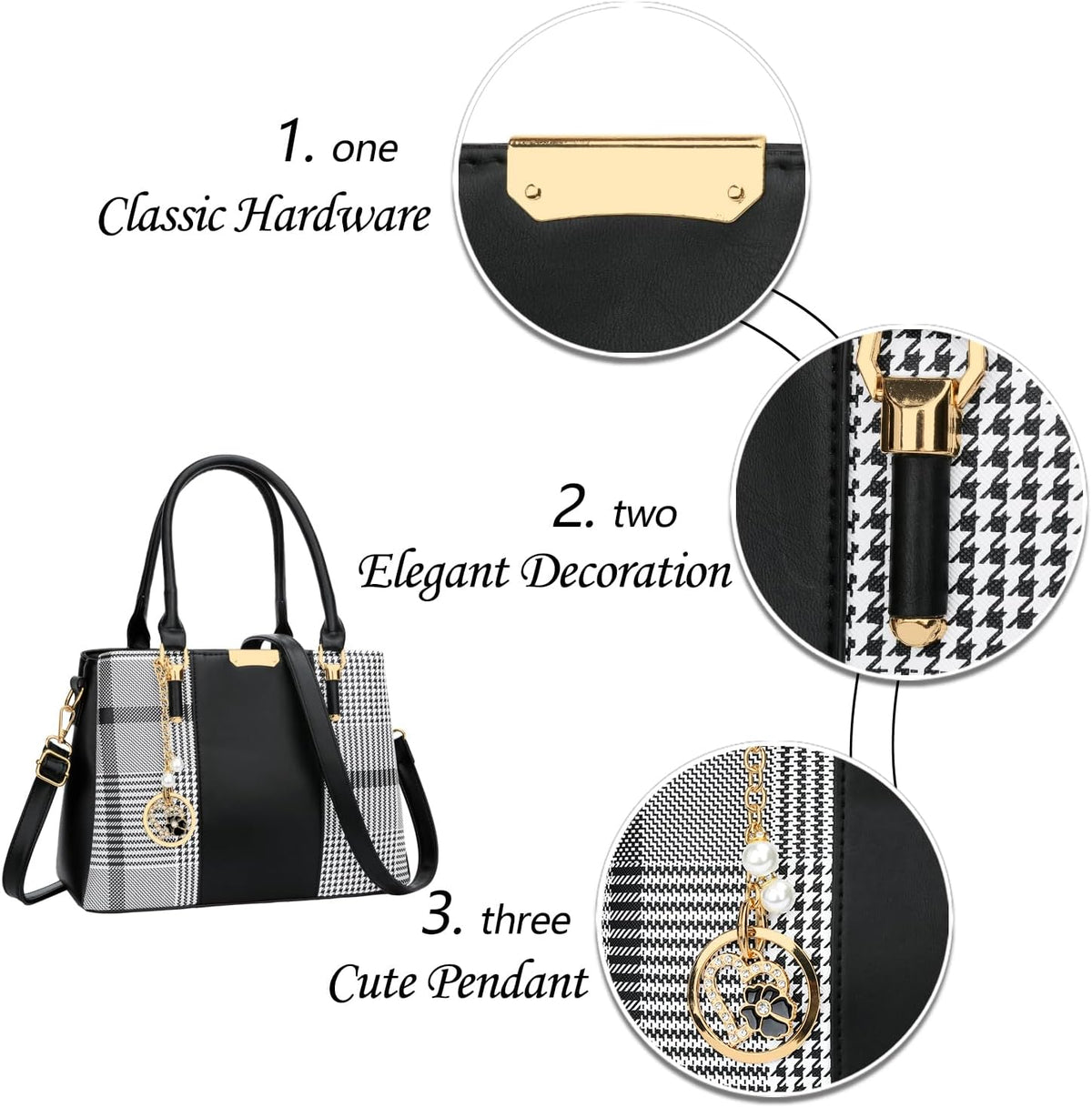 KKXIU Monederos y bolsos para mujer, Bolso tipo cartera con asa sup...