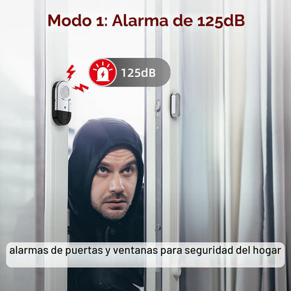 Sanjie Alarmas de ventana de puerta cuando se abre, paquete de 10,...